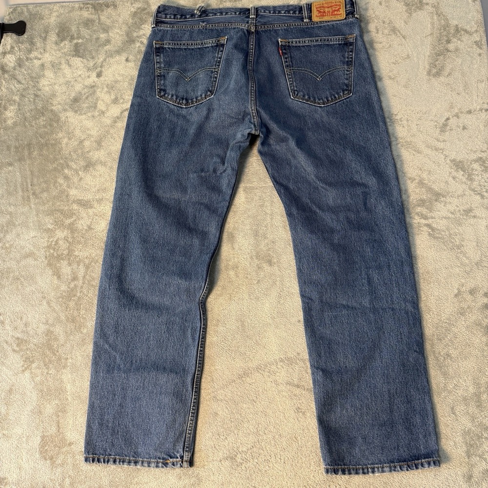 Levis 505 Jeans Mens 40x32 Blue Denim Regular Fit Straight Leg Work Pants